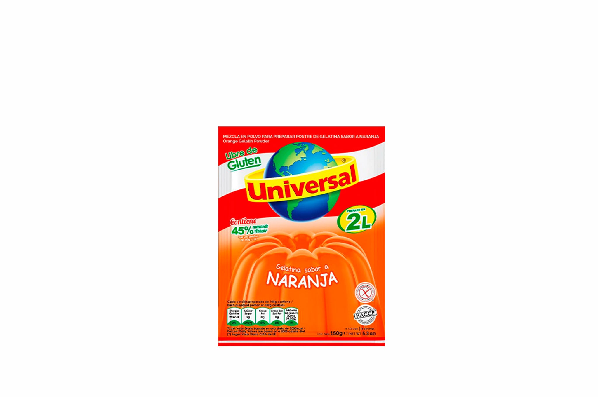 Gelatina Naranja Universal 250g