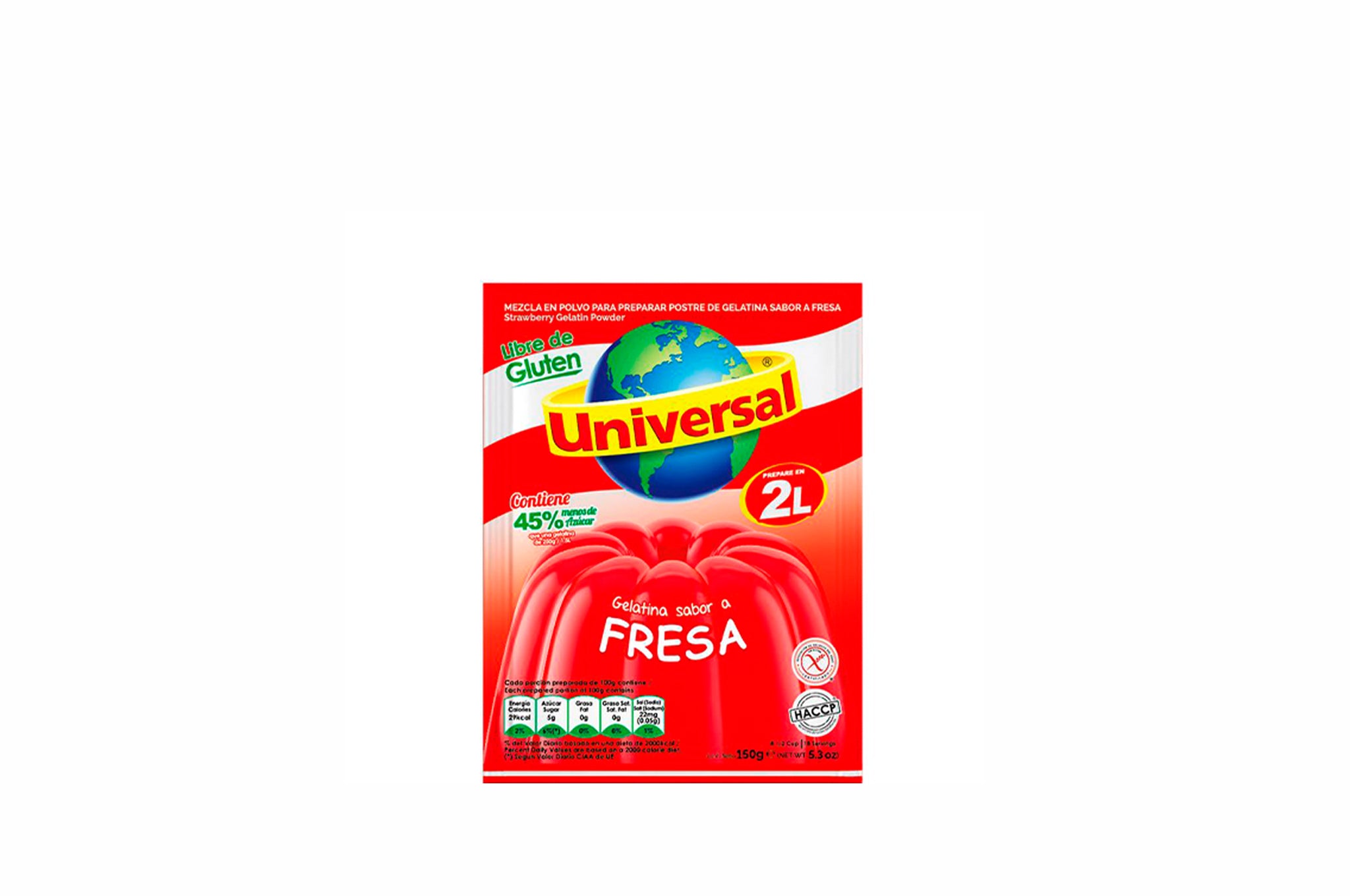 Gelatina Fresa Universal 250g