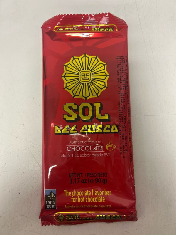 Chocolate de taza Sol del Cusco - Imagen 2