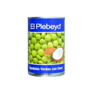 Gandules Verdes con coco 425gr - El plebeyo