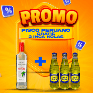 Día del padre Pisco Quebranta  + 3 Inca Kola 300ml