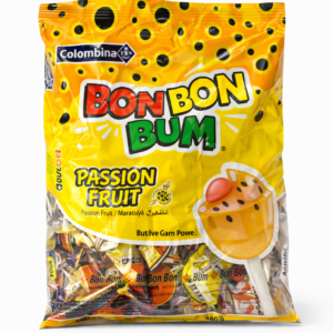 Chupetines bon bon bum de maracuyá 480gr